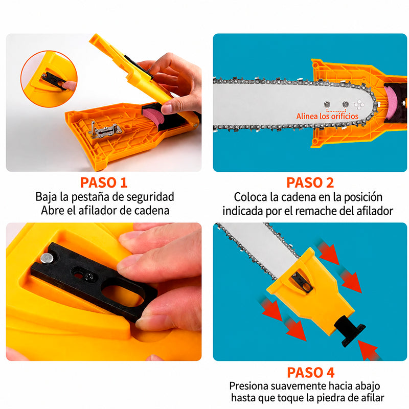 AFILADOR PORTÁTIL PARA CADENAS DE MOTOSIERRA / PAGO CONTRA ENTREGA
