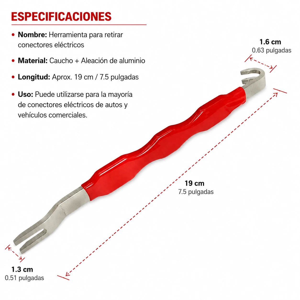 HERRAMIENTA PARA EXTRAER CONECTORES ELÉCTRICOS AUTOMOTRICES / PAGO CONTRA ENTREGA