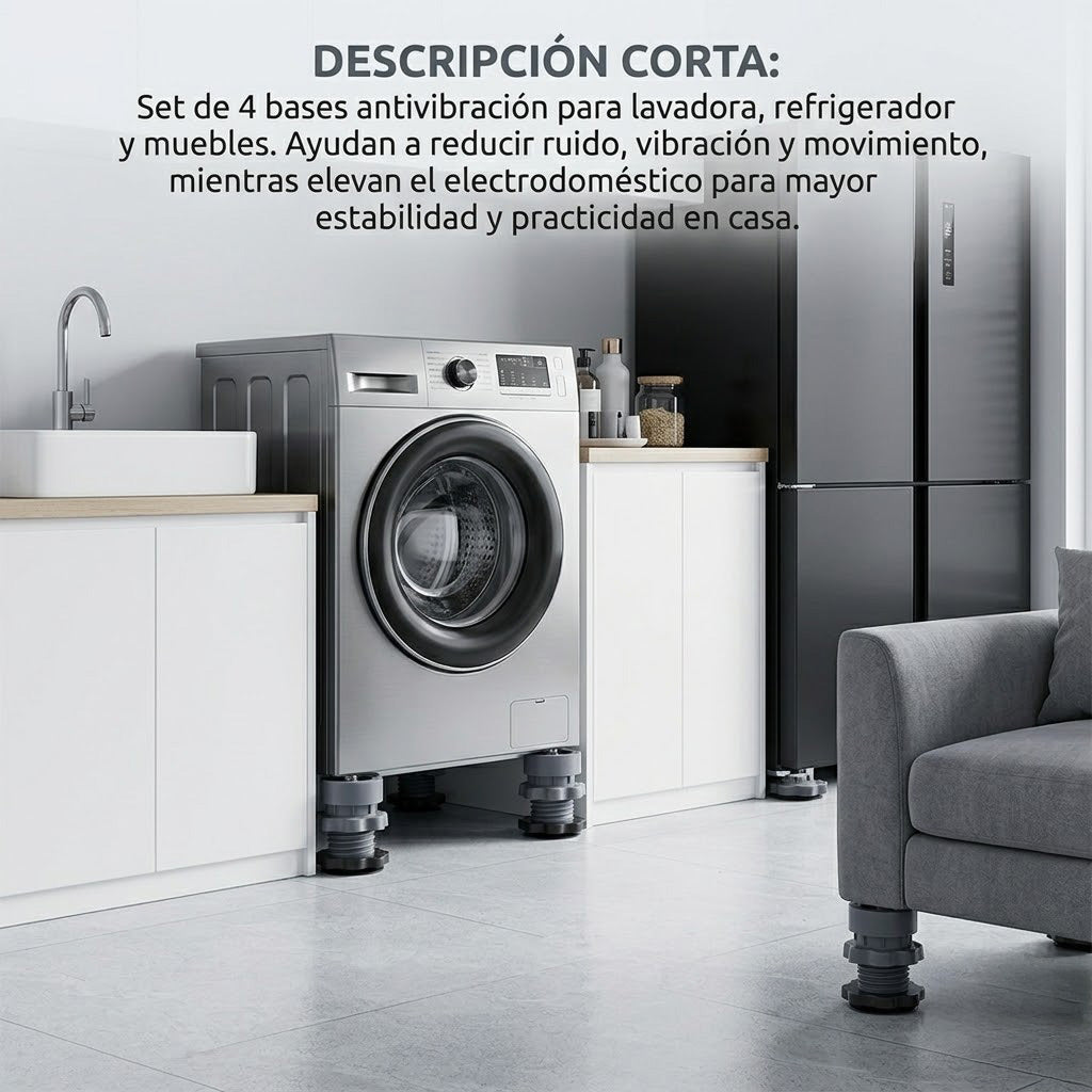 SOPORTES ELEVADORES ANTIDESLIZANTES PARA ELECTRODOMÉSTICOS / PAGO CONTRA ENTREGA