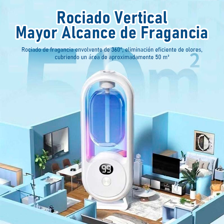 DIFUSOR DE ACEITE AROMÁTICO CON HUMIDIFICADOR Y PANTALLA DIGITAL / PAGO CONTRA ENTREGA