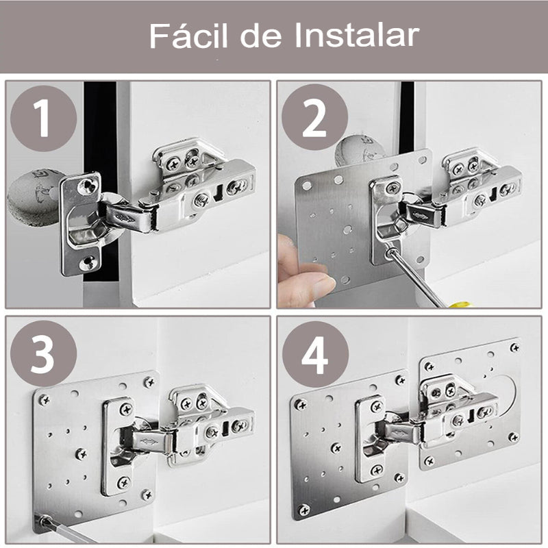 4 PLACAS LATERALES DE BISAGRA / PAGO CONTRA ENTREGA