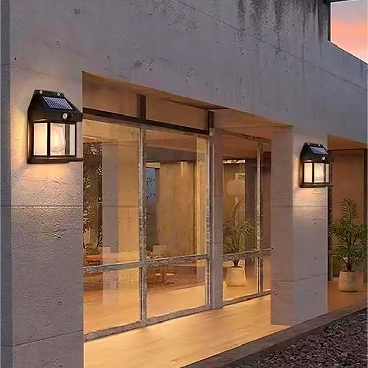 LAMPARA SOLAR DE PARED CON SENSOR DE MOVIMIENTO / PAGO CONTRA ENTREGA