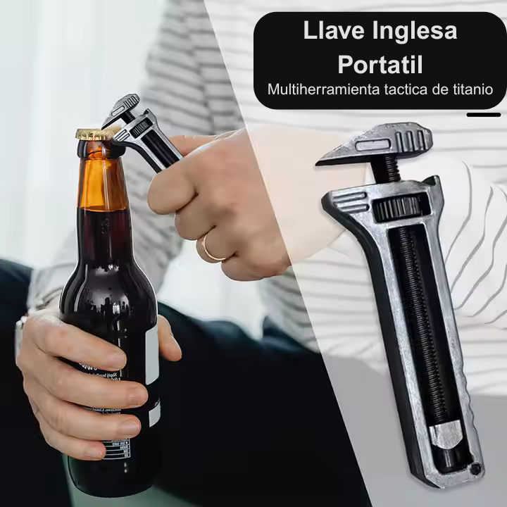 LLAVE MULTIFUNCIÓN DE TITANIO COMPACTA / PAGO CONTRA ENTREGA