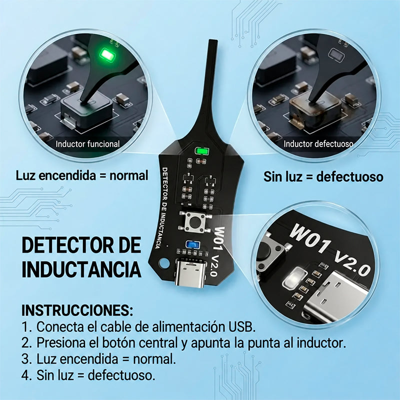 DETECTOR DE INDUCTORES PARA PLACAS ELECTRÓNICAS / PAGO CONTRA ENTREGA
