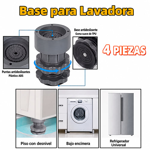 SOPORTES ELEVADORES ANTIDESLIZANTES PARA ELECTRODOMÉSTICOS / PAGO CONTRA ENTREGA