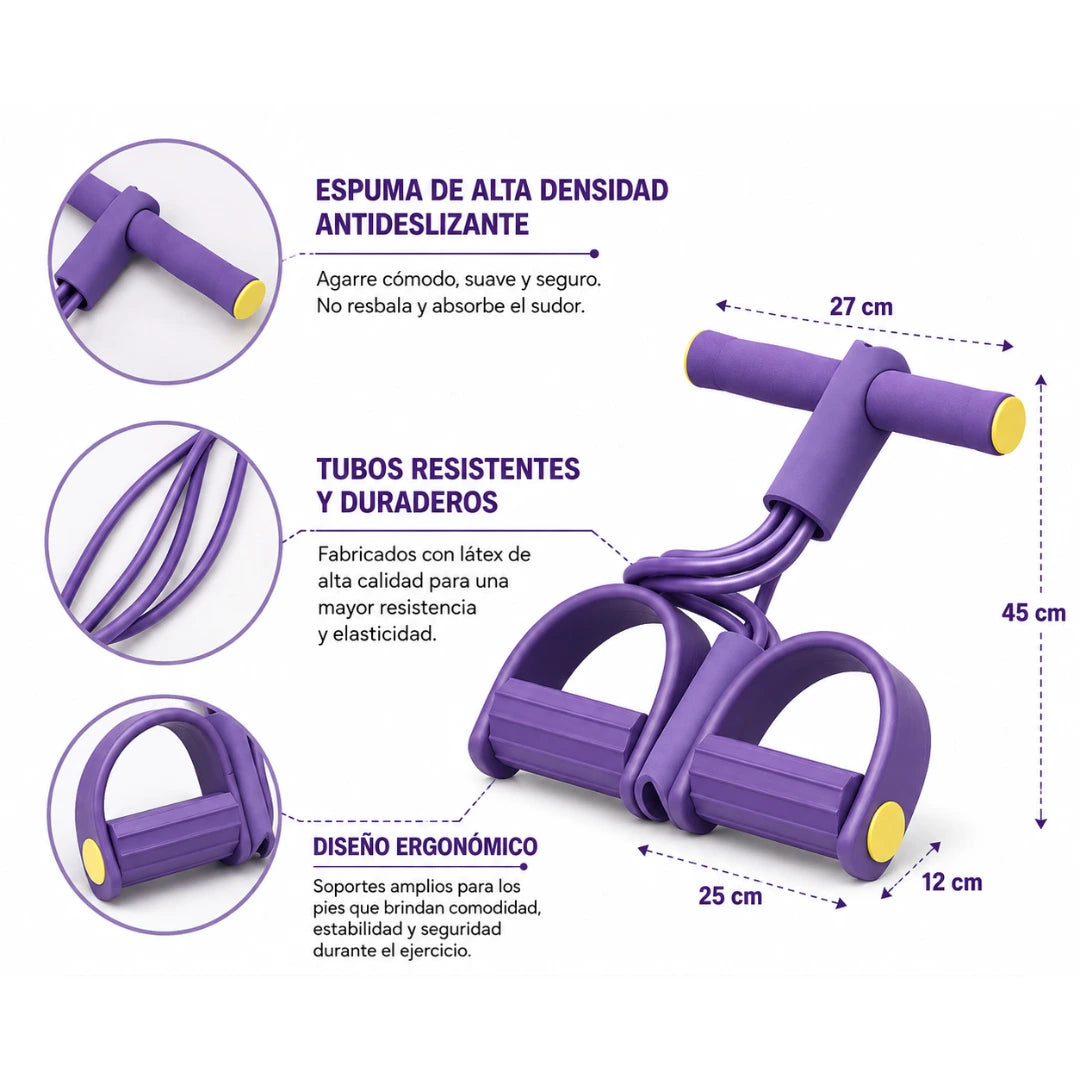 BANDA DE RESISTENCIA CON PEDAL – EJERCICIO EN CASA / PAGO CONTRA ENTREGA