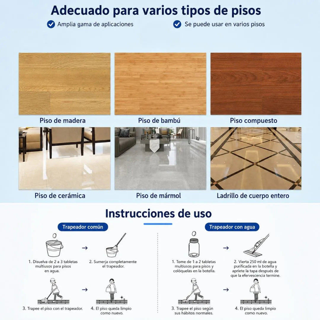 TABLETAS LIMPIADORAS MULTIACCIÓN / PAGO CONTRA ENTREGA
