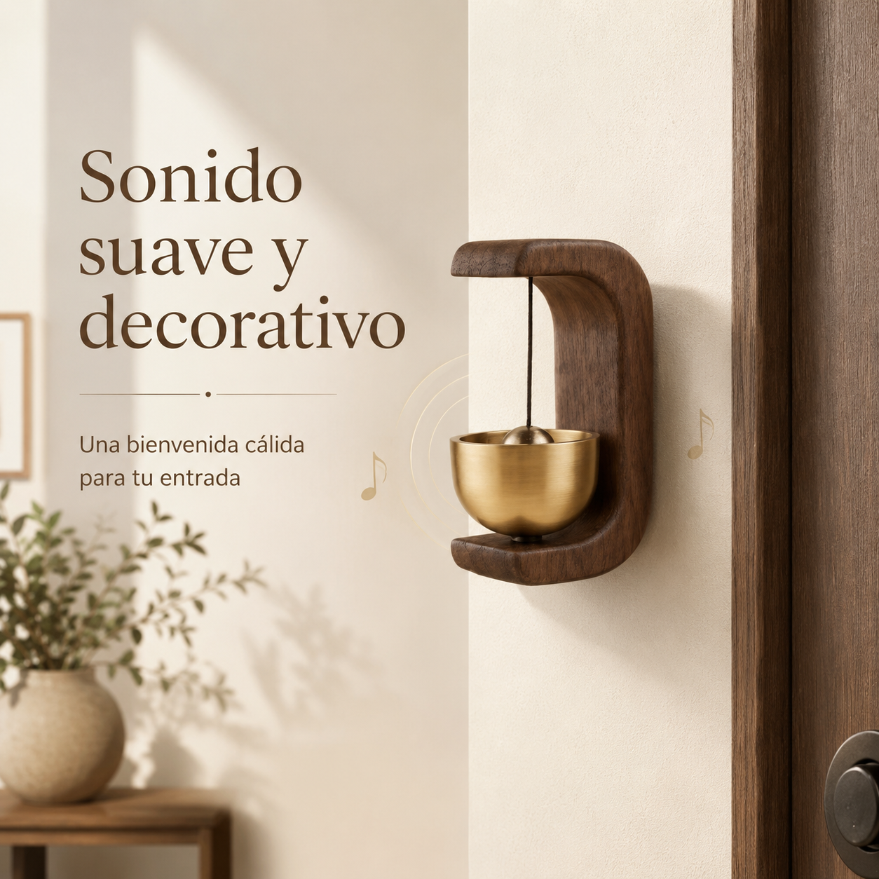 TIMBRE COLGANTE DE MADERA / PAGO CONTRA ENTREGA