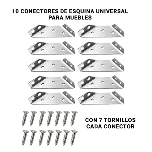 CONECTOR DE ESQUINA UNIVERSAL PARA MUEBLES / PAGO CONTRA ENTREGA