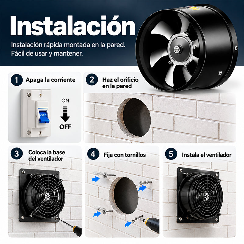 EXTRACTOR DE AIRE PARA VENTILACIÓN / PAGO CONTRA ENTREGA