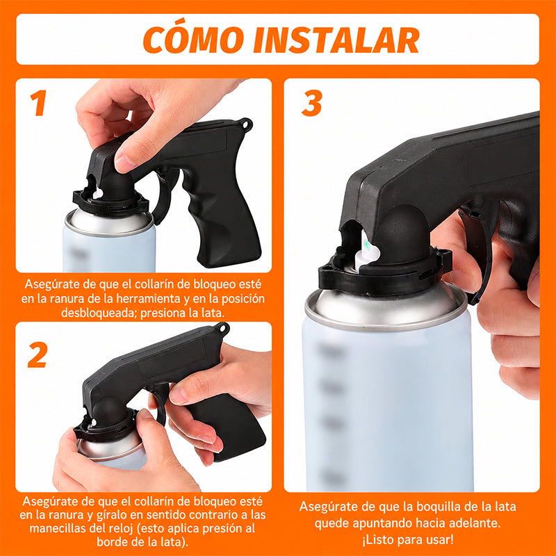 MANGO CON GATILLO PARA LATAS DE AEROSOL / PAGO CONTRA ENTREGA