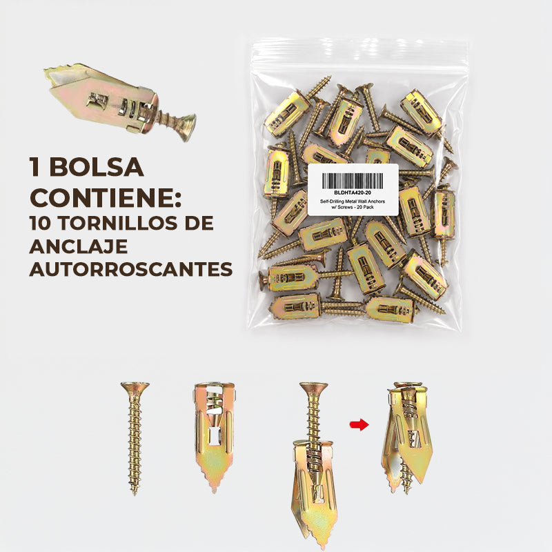 TORNILLOS DE ANCLAJE AUTORROSCANTES / PAGO CONTRA ENTREGA