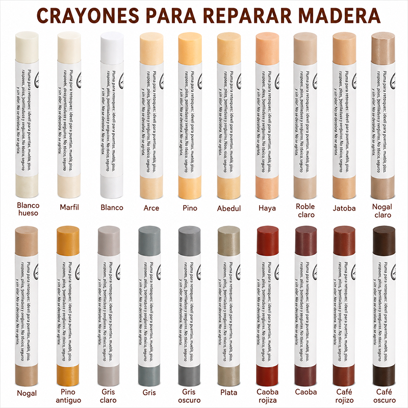 KIT DE RETOQUE PARA MADERA / PAGO CONTRA ENTREGA