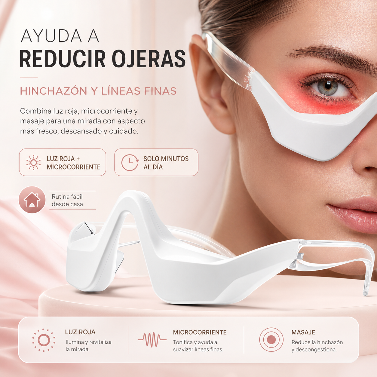 MASAJEADOR DE OJOS CON LUZ ROJA / PAGO CONTRA ENTREGA