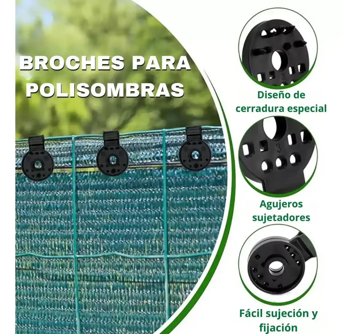 CLIPS PARA MALLA PACK X 4O UNIDADES / PAGO CONTRA ENTREGA