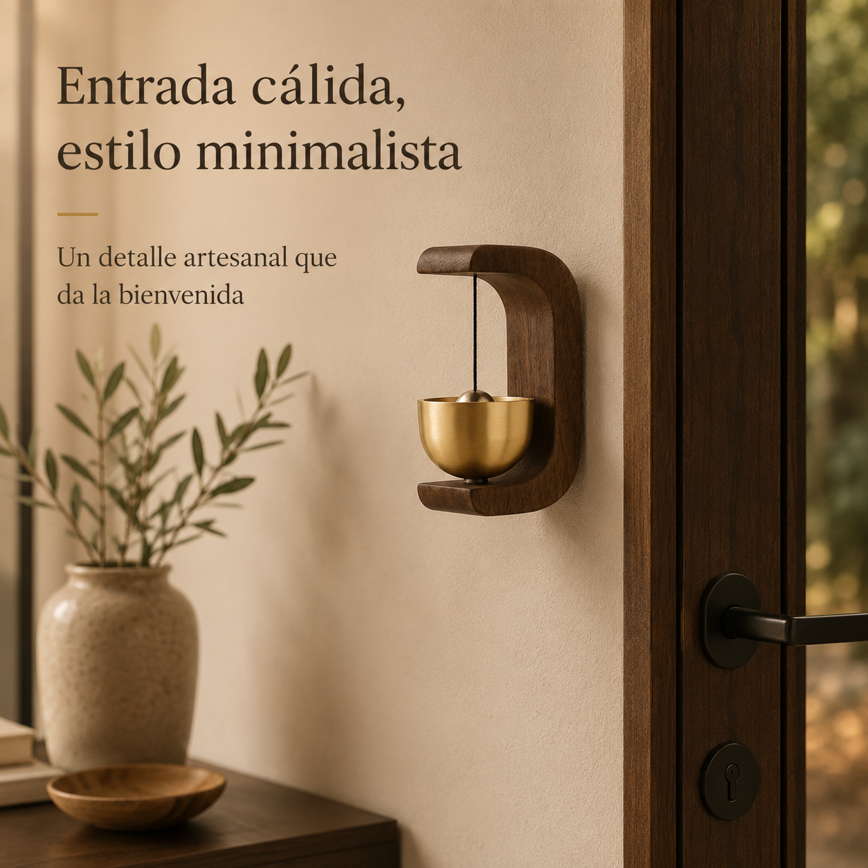 TIMBRE COLGANTE DE MADERA / PAGO CONTRA ENTREGA