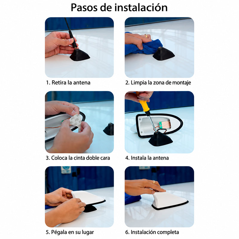 ANTENA ALETA DE TIBURÓN PARA AUTO / PAGO CONTRA ENTREGA