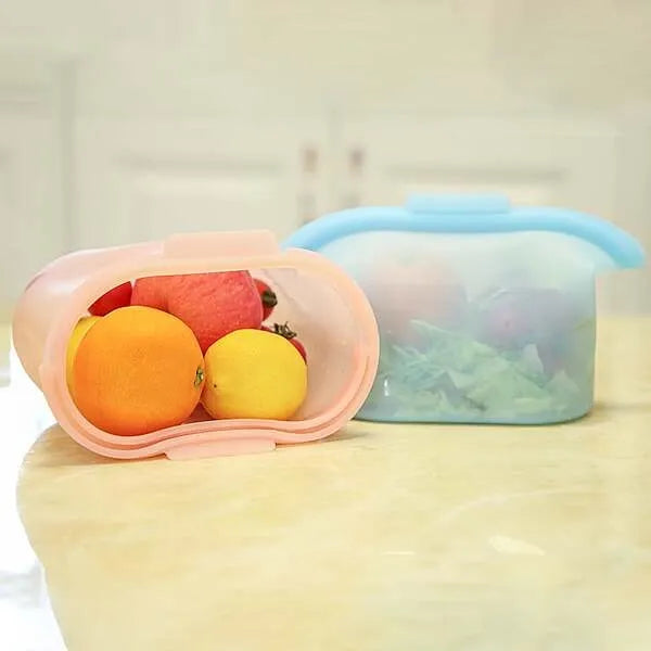 BOLSA DE SILICONA REUTILIZABLE PARA CONSERVAR ALIMENTOS / PAGO CONTRA ENTREGA