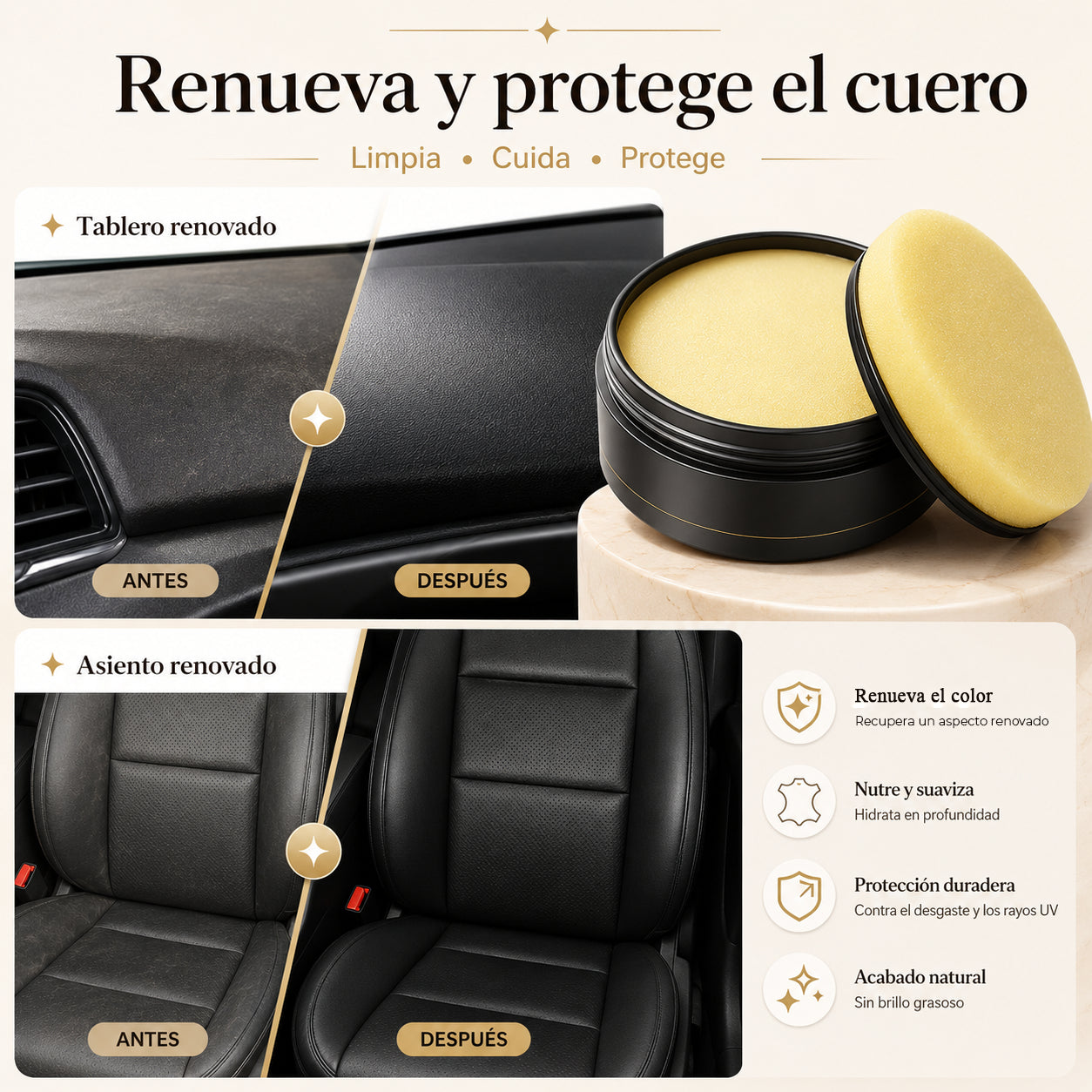 CERA LIMPIADORA PARA CUERO / PAGO CONTRA ENTREGA