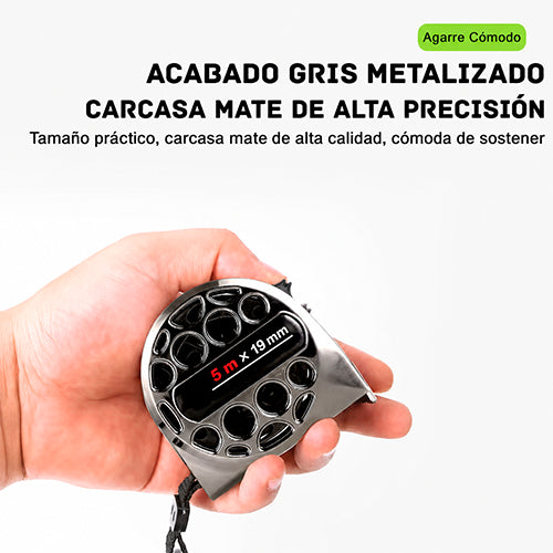 CINTA MÉTRICA RETRÁCTIL DE ACERO INOXIDABLE 5 M / PAGO CONTRA ENTREGA