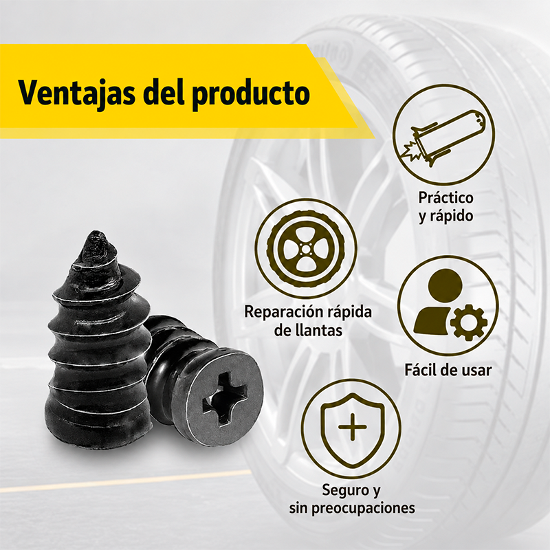 TORNILLOS REPARADORES PARA NEUMÁTICOS / PAGO CONTRA ENTREGA