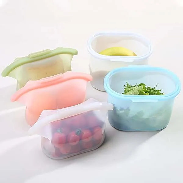 BOLSA DE SILICONA REUTILIZABLE PARA CONSERVAR ALIMENTOS / PAGO CONTRA ENTREGA