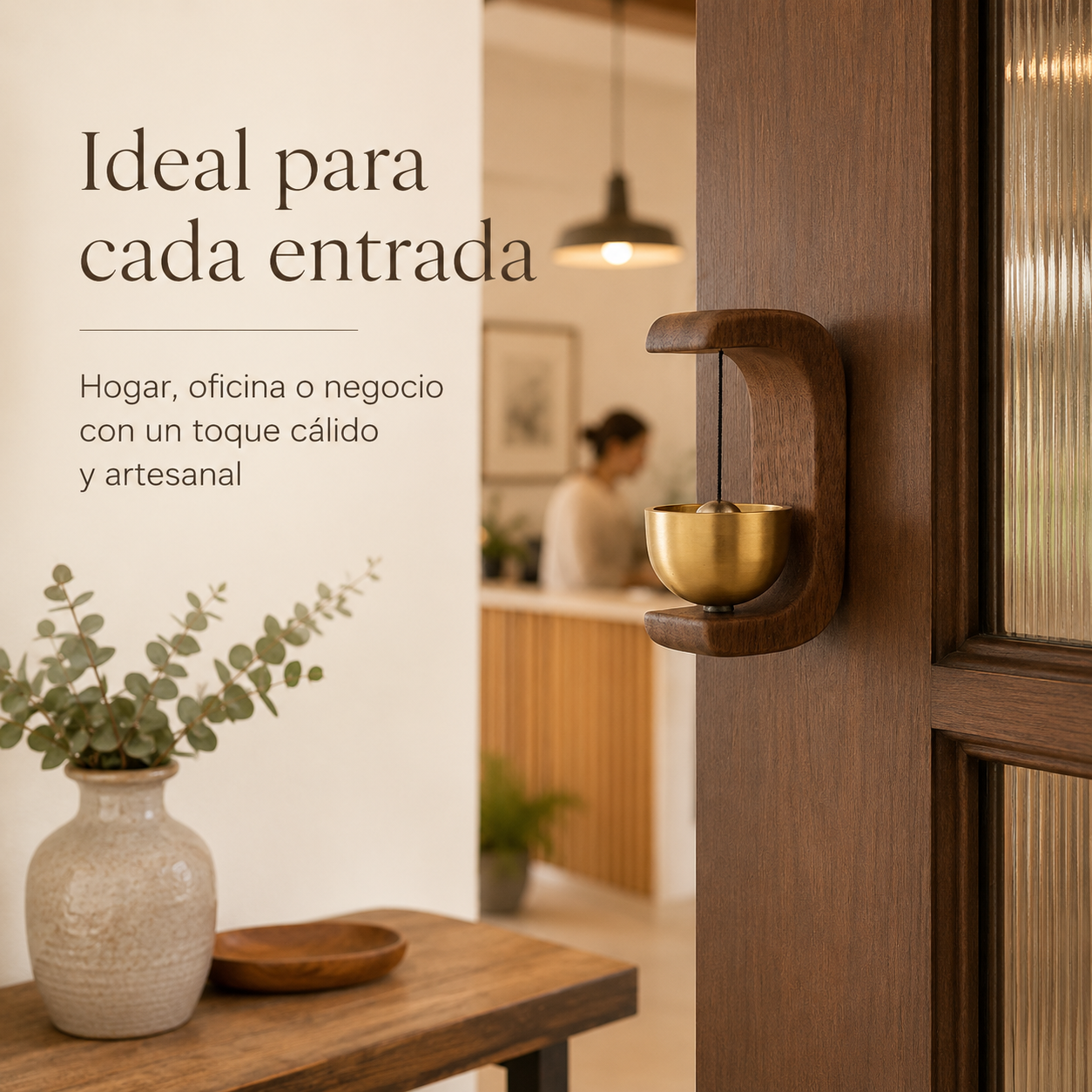 TIMBRE COLGANTE DE MADERA / PAGO CONTRA ENTREGA