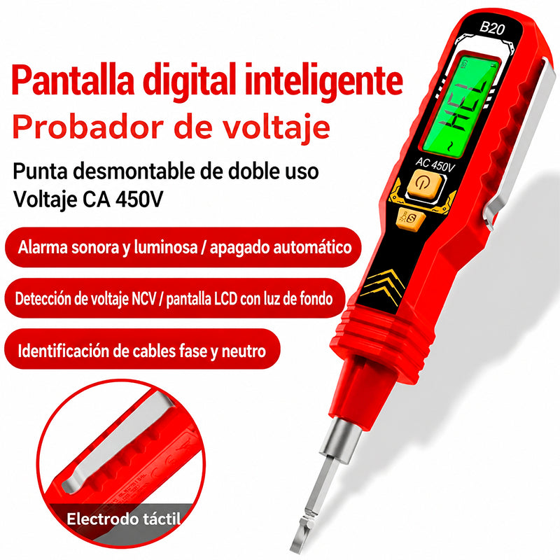 PROBADOR DIGITAL DE VOLTAJE 2 EN 1 CON DESTORNILLADOR / PAGO CONTRA ENTREGA