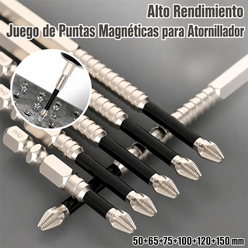 KIT DE 6 BROCAS MAGNÉTICAS CON PUNTA S2 / PAGO CONTRA ENTREGA