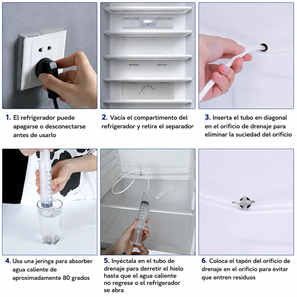 KIT DE LIMPIEZA PARA DESAGÜE DE REFRIGERADOR / PAGO CONTRA ENTREGA