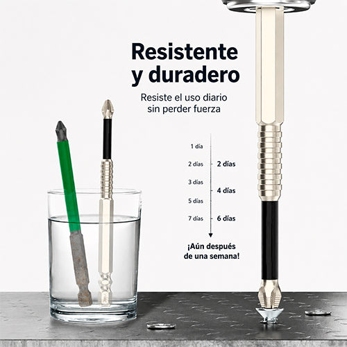 KIT DE 6 BROCAS MAGNÉTICAS CON PUNTA S2 / PAGO CONTRA ENTREGA