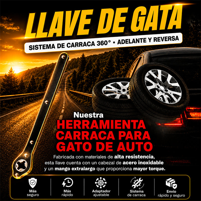 HERRAMIENTA CARRACA PARA GATO DE AUTO / PAGO CONTRA ENTREGA