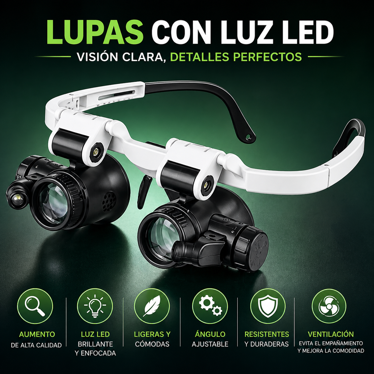 LENTES DE AUMENTO MANOS LIBRES / PAGO CONTRA ENTREGA