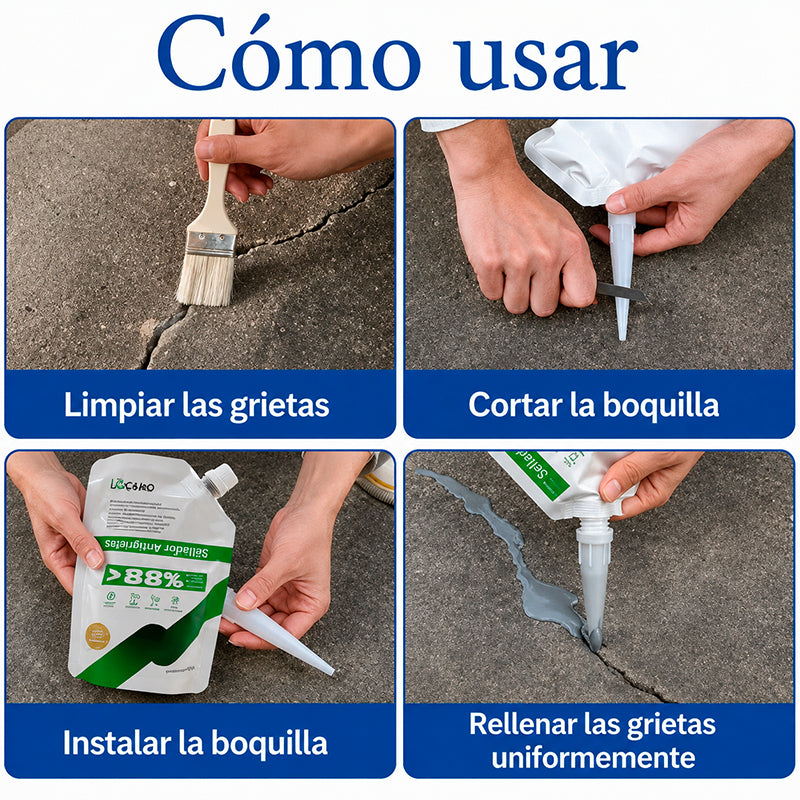 REPARADOR DE GRIETAS PARA CONCRETO Y MUROS / PAGO CONTRA ENTREGA