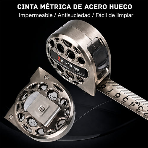 CINTA MÉTRICA RETRÁCTIL DE ACERO INOXIDABLE 5 M / PAGO CONTRA ENTREGA