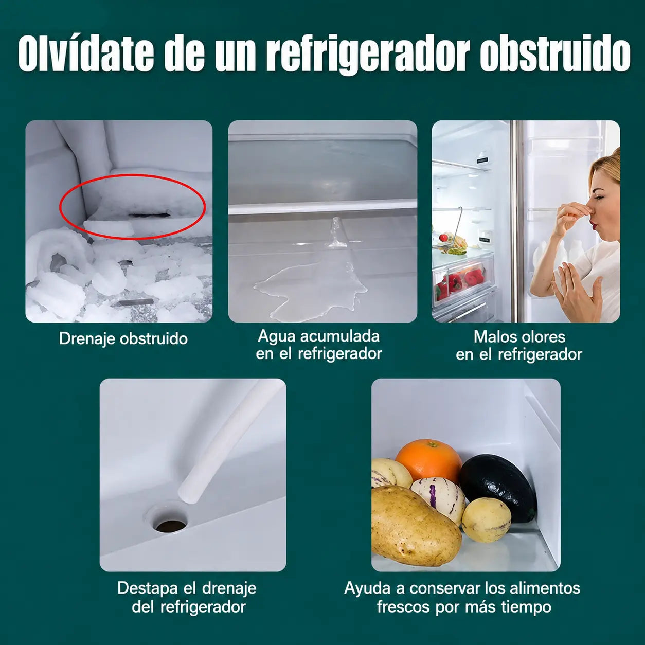 KIT DE LIMPIEZA PARA DESAGÜE DE REFRIGERADOR / PAGO CONTRA ENTREGA