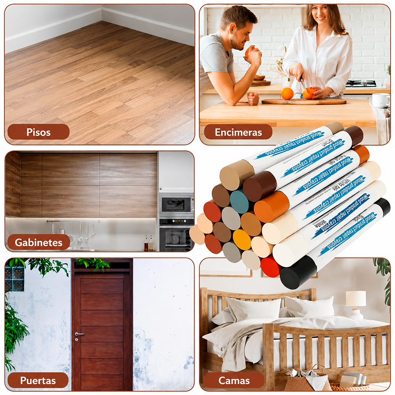KIT DE RETOQUE PARA MADERA / PAGO CONTRA ENTREGA