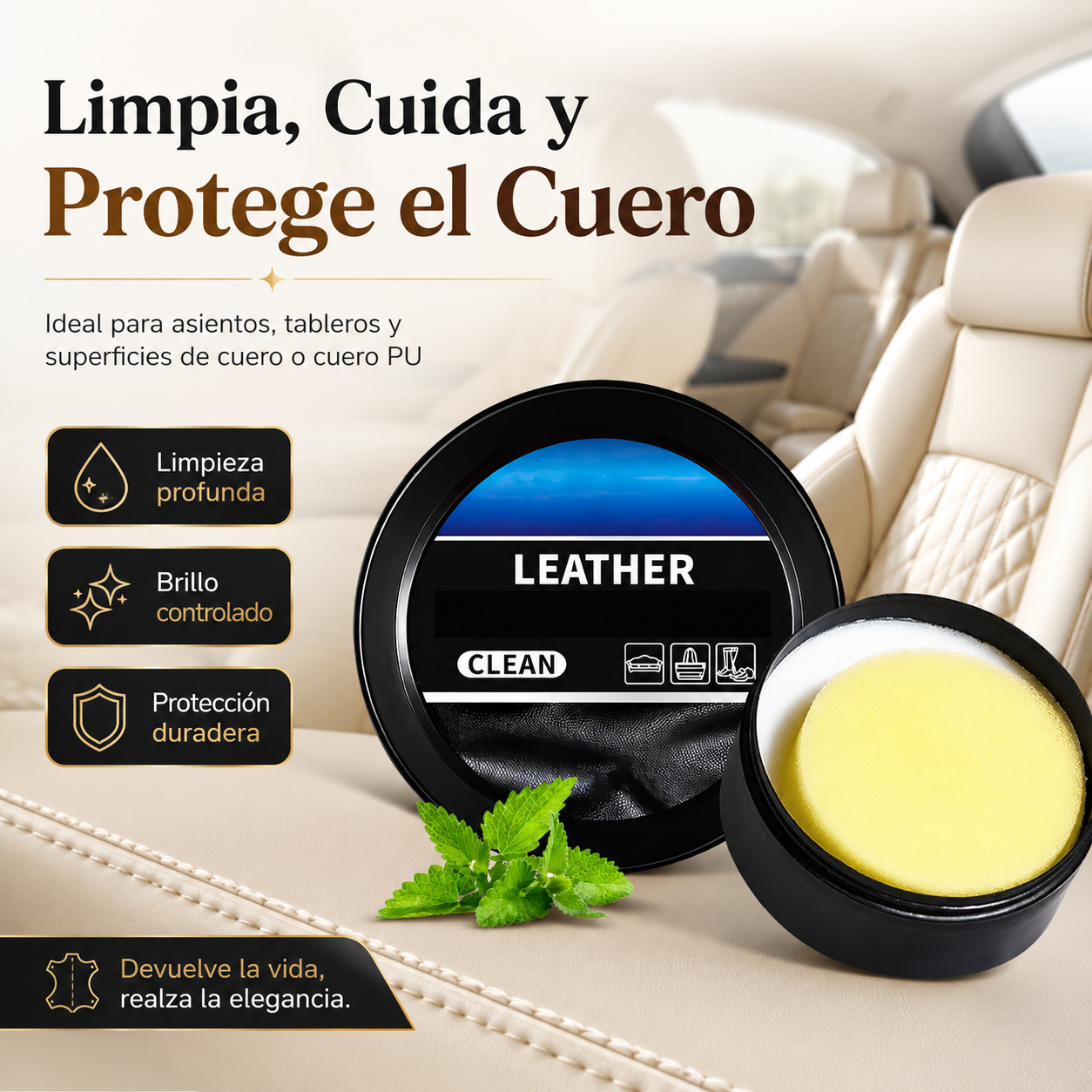 CERA LIMPIADORA PARA CUERO / PAGO CONTRA ENTREGA