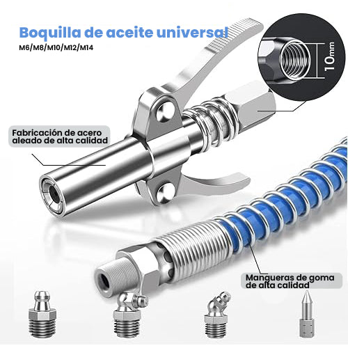 ACOPLADOR DE PISTOLA DE ENGRASE DE DOBLE MANGO / PAGO CONTRA ENTREGA