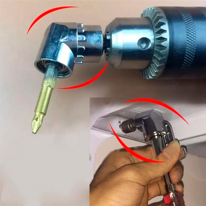 ADAPTADOR ANGULAR DE 105° MAGNÉTICO PARA TALADRO Y PUNTAS DE DESTORNILLADOR / PAGO CONTRA ENTREGA