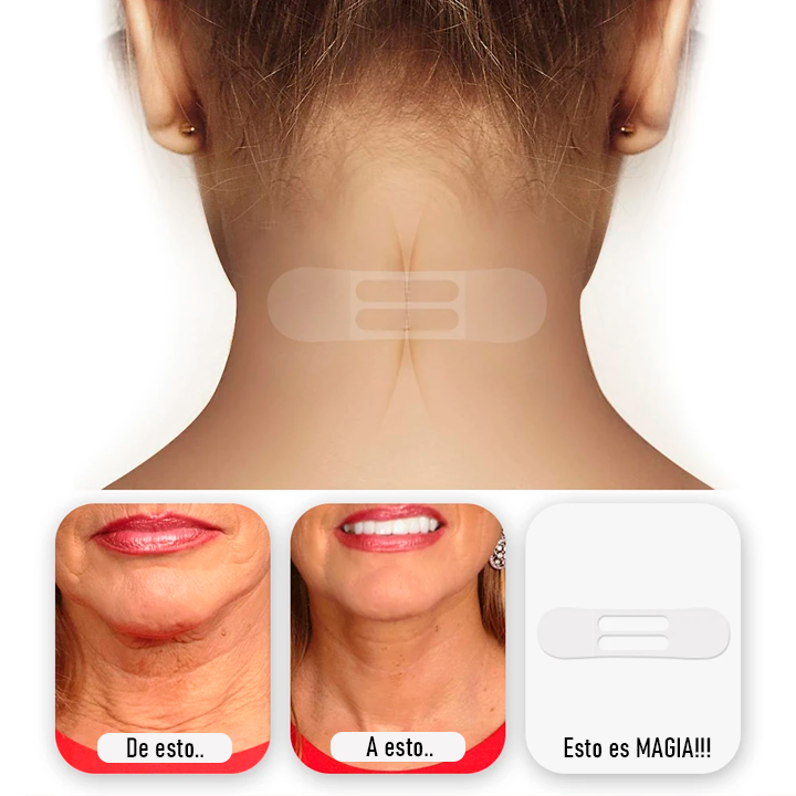 CINTAS LIFTING INVISIBLE PARA CUELLO - LEVANTAMIENTO FACIAL INSTANTANEO / PAGO CONTRA ENTREGA
