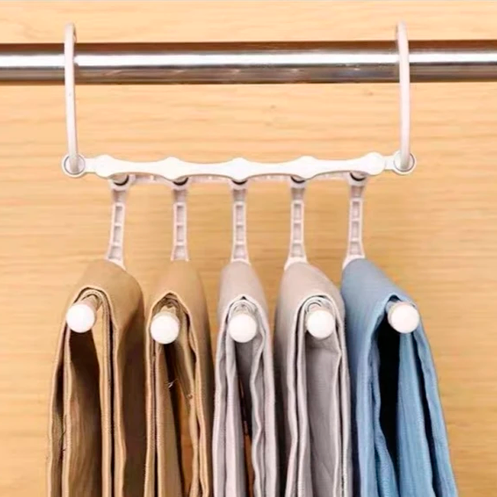 COLGADORES PLEGABLES PARA PANTALONES 5 EN 1 / PAGO CONTRA ENTREGA