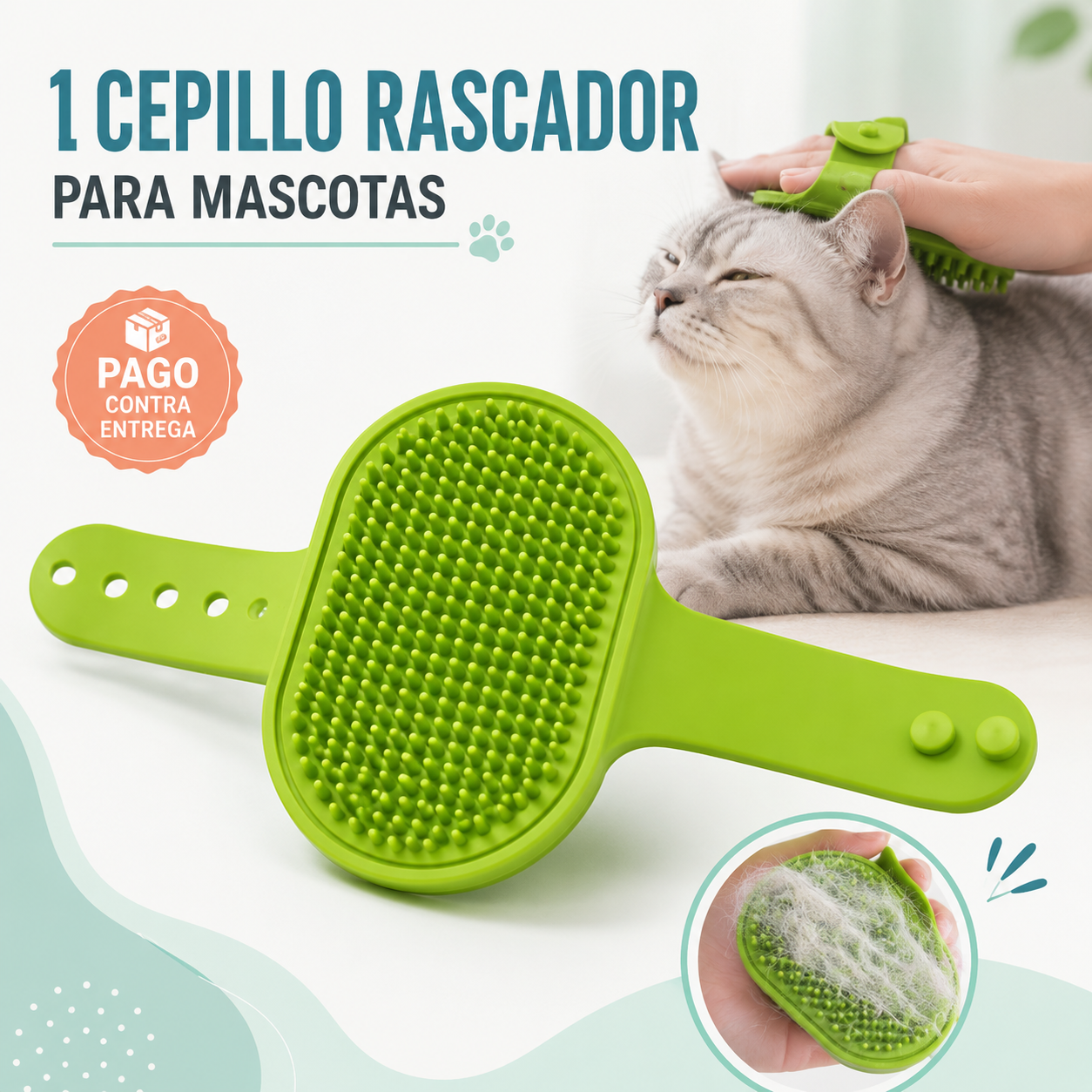 CEPILLO RASCADOR PARA MASCOTAS / PAGO CONTRA ENTREGA