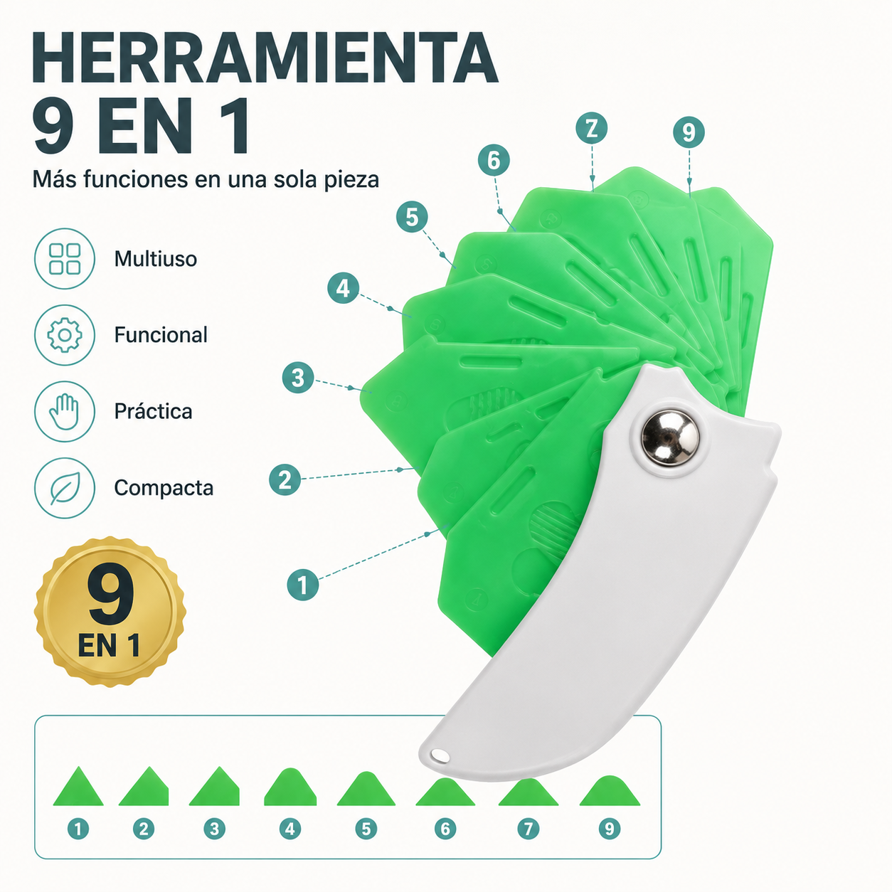 HERRAMIENTA SELLADORA 9 EN 1 / PAGO CONTRA ENTREGA