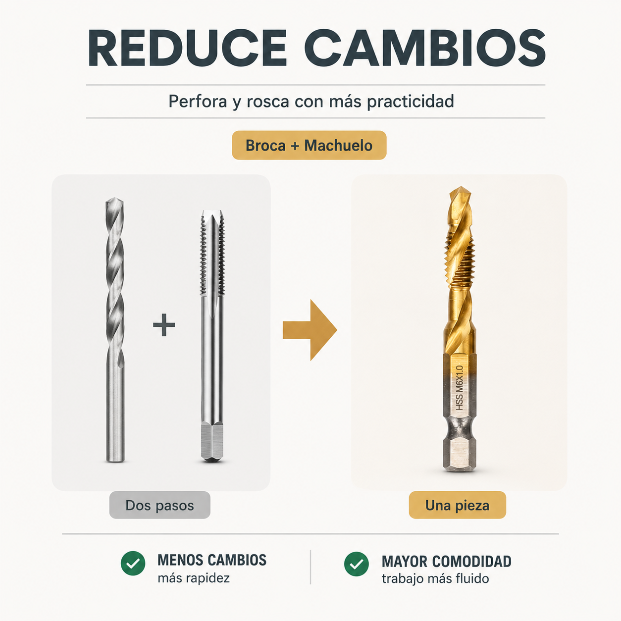 SET COMBINADO BROCA MACHUELO / PAGO CONTRA ENTREGA