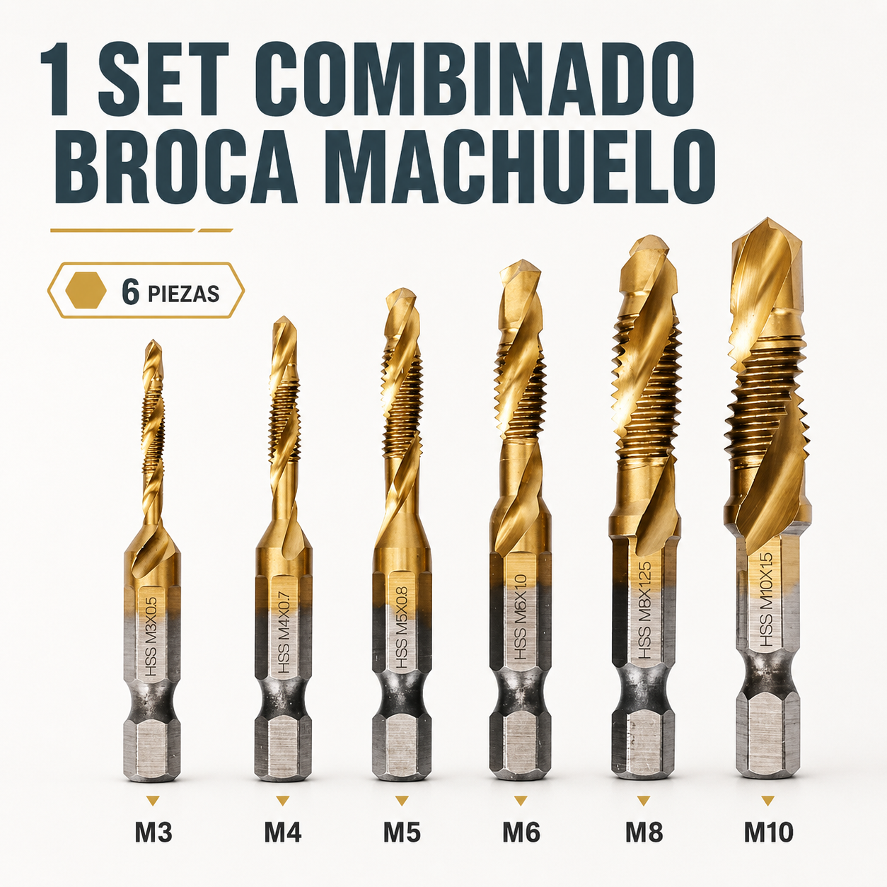 SET COMBINADO BROCA MACHUELO / PAGO CONTRA ENTREGA