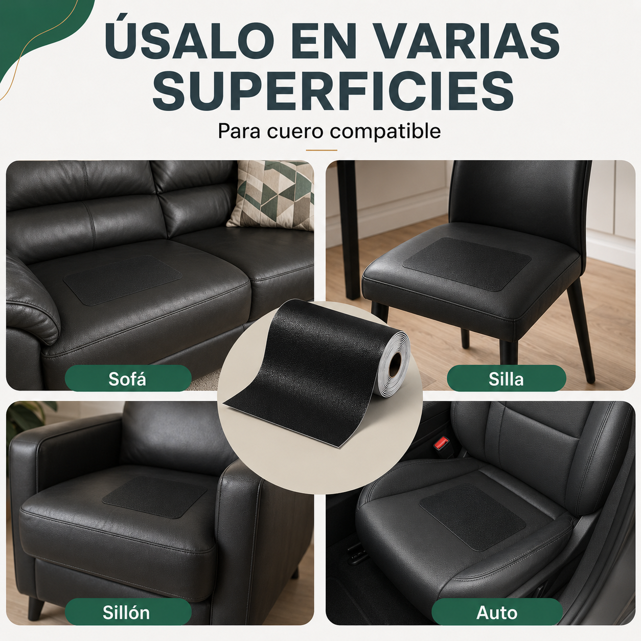 PARCHE REPARADOR DE CUERO / PAGO CONTRA ENTREGA