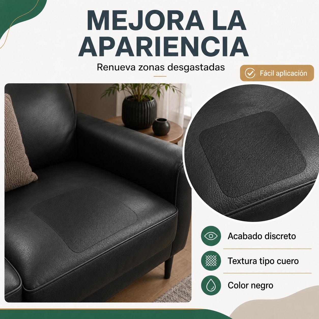 PARCHE REPARADOR DE CUERO / PAGO CONTRA ENTREGA