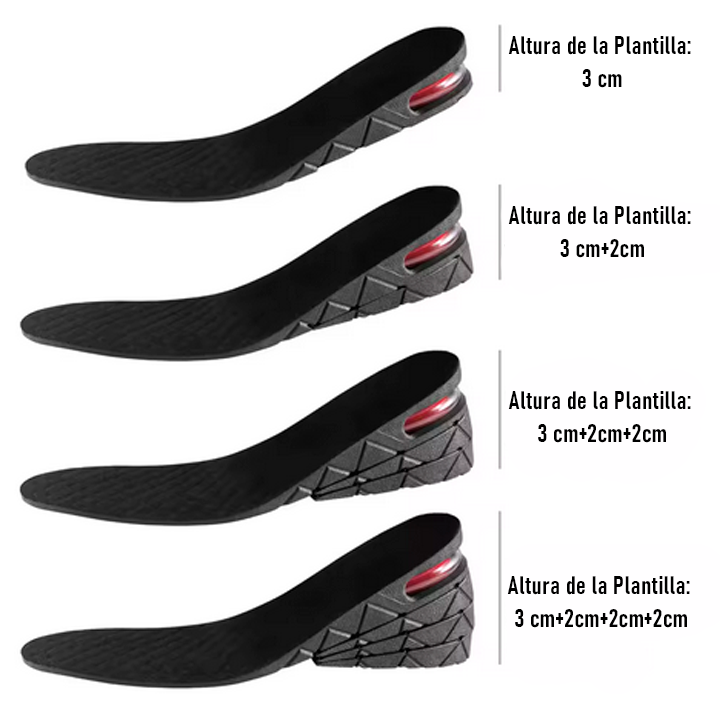 PLANTILLAS ELEVADORAS AJUSTABLES PARA AUMENTAR ESTATURA / PAGO CONTRA ENTREGA