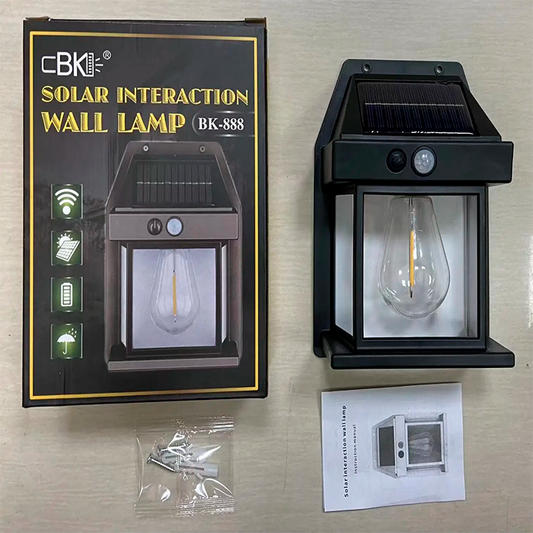 LAMPARA SOLAR DE PARED CON SENSOR DE MOVIMIENTO / PAGO CONTRA ENTREGA